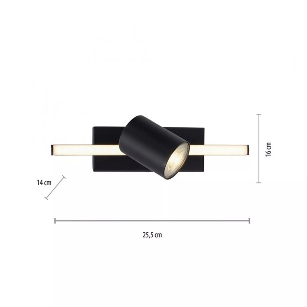 Barra LED spot orientabile 1xGU10 8W Barik Neuhaus
