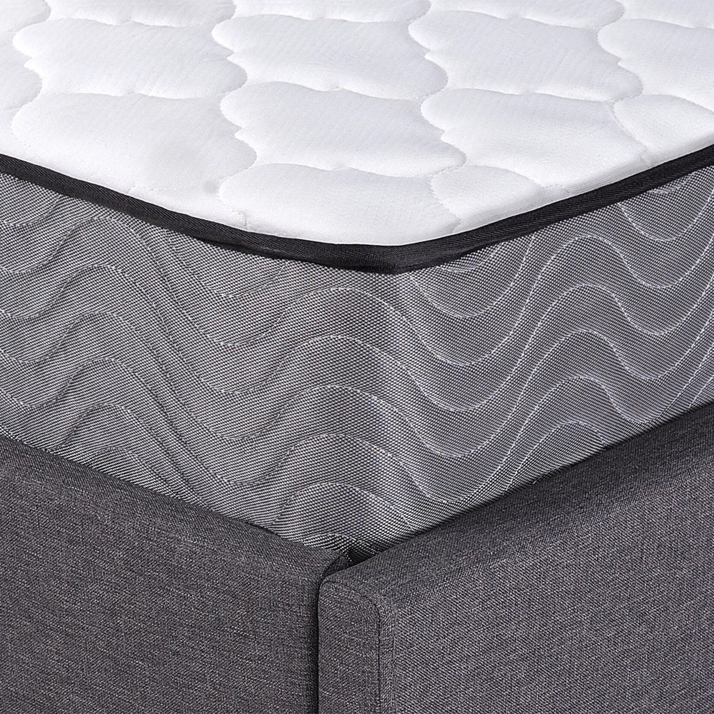 Materasso a molle insacchettate Tessuto di colore bianco 80 x 200 cm moderno comodo