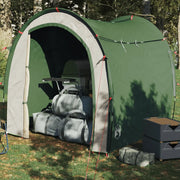 Tenda Portaoggetti-Tenda deposito da esterno Verde Impermeabile 433088
