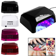 Trade Shop - Lampada Uv Per Ricostruzione Unghie Nailart Con Timer 36w Diamante Fornetto Ccfl -