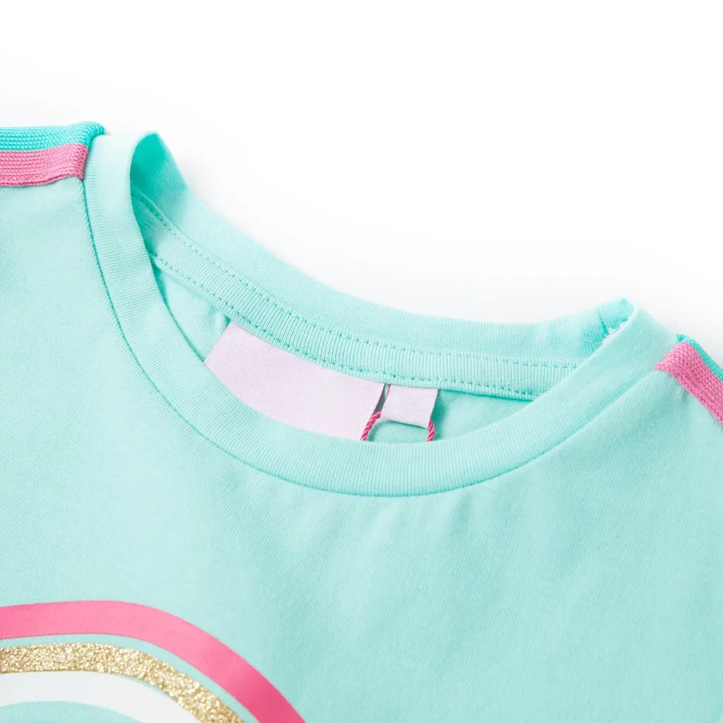 Maglietta da Bambina Menta Chiaro 104cod mxl 85217