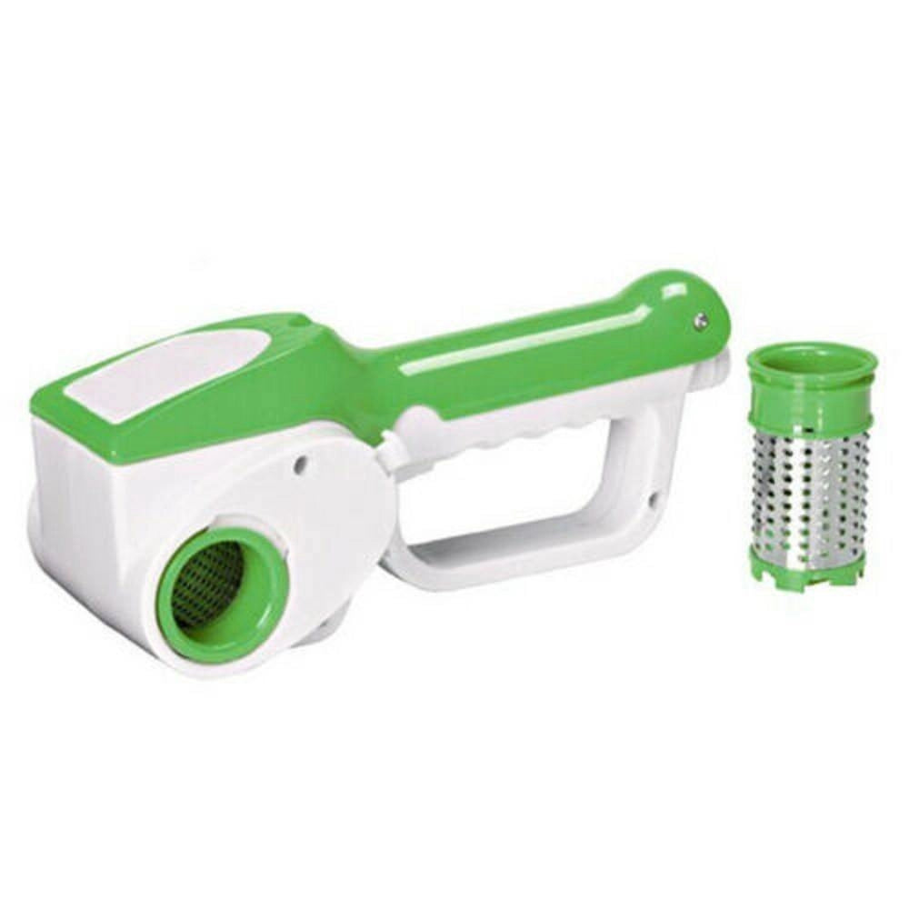 Trade Shop - Grattugia Elettrica Ricaricabile Doppio Rullo Per Formaggio Cucina Casa Hp8868 -