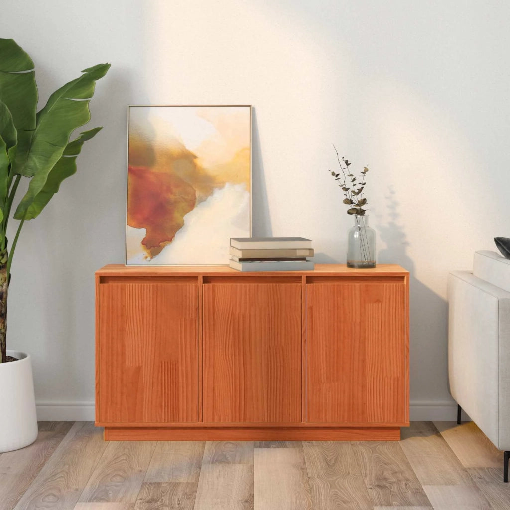 Credenza Rovere Marrone 111 x 34 x 60 cm Pino massello 869880