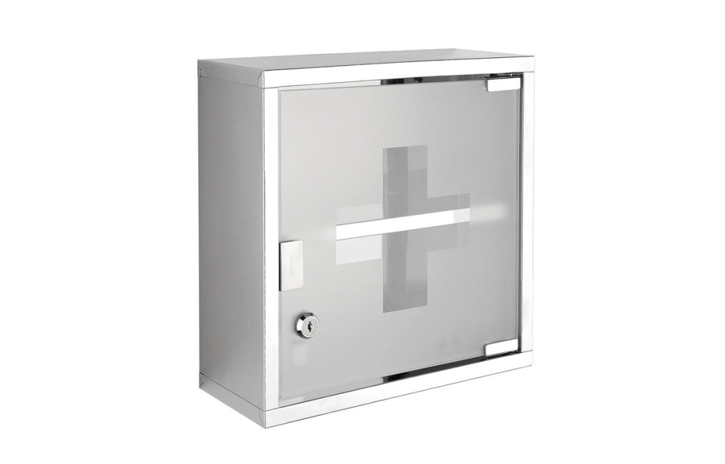 ARMADIETTO FARMACIA MAYDAY INOX CROMO METAFORM- cm 27 x h. 28.5 x 12- METAF- pezzi 1