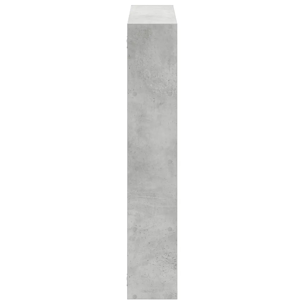 Mensola a Cubo da Muro 12 Scomparti Truciolato Grigio Cemento