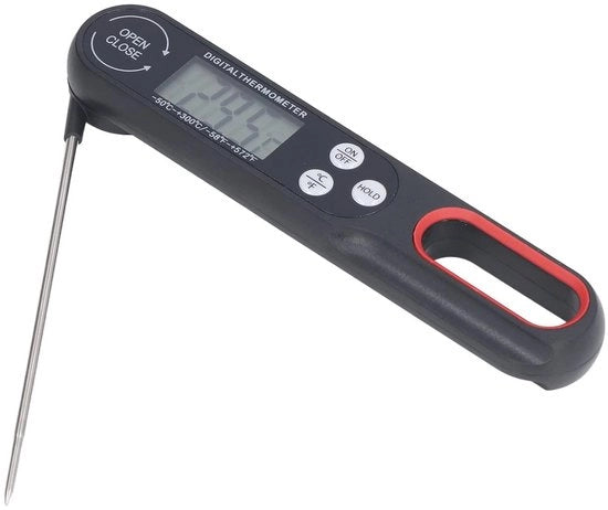 Termostato digitale per carne per grigliare e cucinare - impermeabile e preciso con antenne pieghevole - accessori cucina BBQ