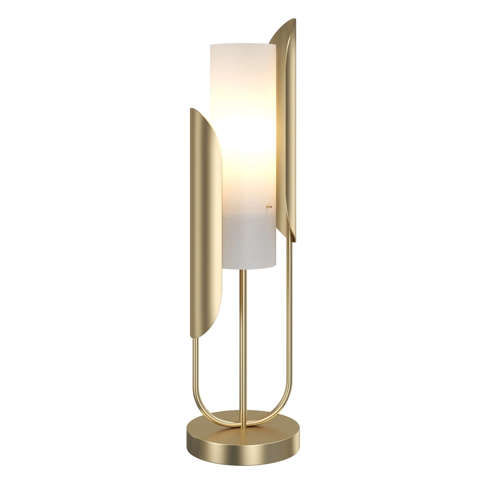 Lampada da tavolo oro, paralume vetro Cipresso Maytoni Z014TL-01G