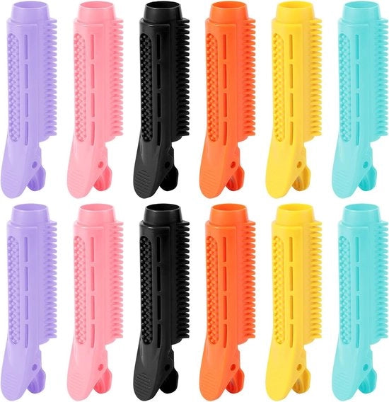 Set di Clip per Capelli Volume e Lifting per Capelli - Set da 12 - Colorato - Per Donne e Ragazze - Adatto per Capelli Ricci e Fini