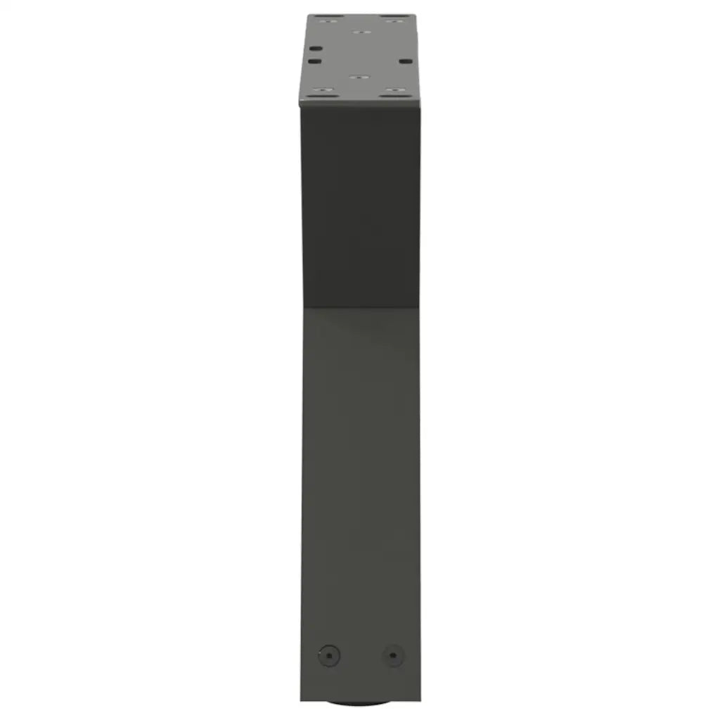 Gambe per tavolino 2 pz Antracite 50x(30-31,3) cm Acciaio
