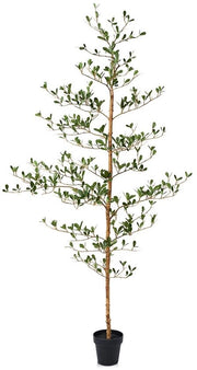 Decorazione per balconi di alta qualità, 150 cm, con 273 foglie, UV-resistente, con stelo di legno reale, impugnatura regolabile.
