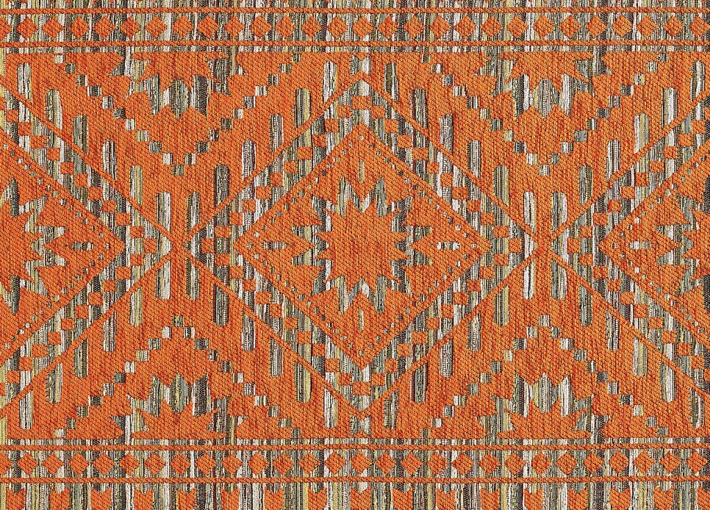Tappeto Arredo Salotto Antiscivolo Scendiletto Camera Dis. Kenya By Suardi - 65x300 - Arancio