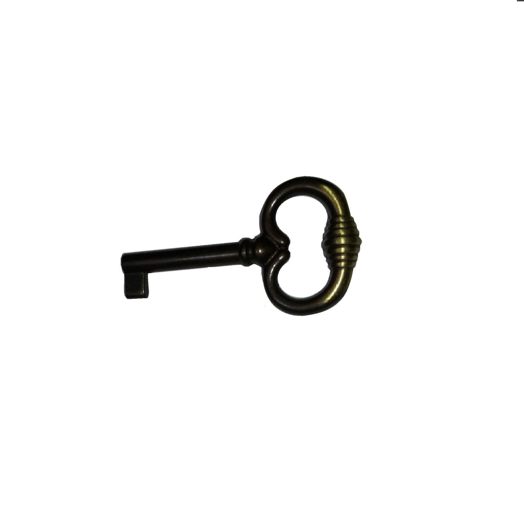 Chiave femmina bronzo sfumato oro armadio cassetti METAL STYLE mobili
