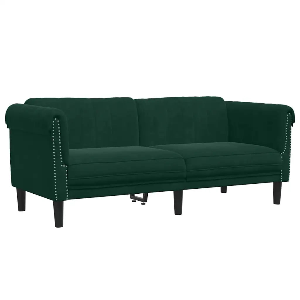 Set di Divani 3 pz Verde Scuro in Velluto 3209211