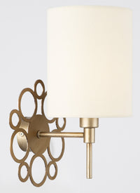 Lampada da parete House in Metallo Anna Oro Antique