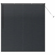 Tendaggi a Veneziana | Tenda a lamelle Nero 175 x 160 cm Alluminio
