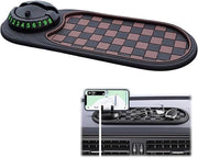 Matrice antislip per smartphone in auto, matrice antislip per dashboard di auto, matrice antislip multifunzionale per smartphone, chiavi e piccoli oggetti, progettazione ovoidale per presa sicura sul dashboard