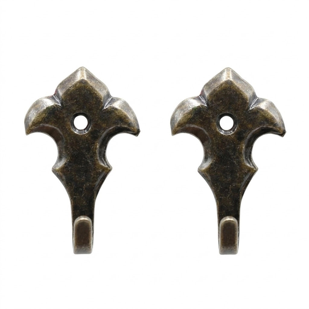 GANCIO PER QUADRI 'GIGLIO MAGNUM' mm 45 - pz.  2 bronzato  - Blister Koncreto