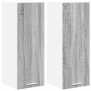 Armadio pensile | Mobile da Cucina 2 pz Grigio Sonoma e Bianco 30 x 31 x 80 cm
