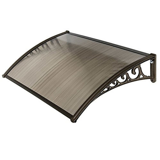 Pensilina Maya in Policarbonato Alveolare Fumè 120x80 cm Marrone