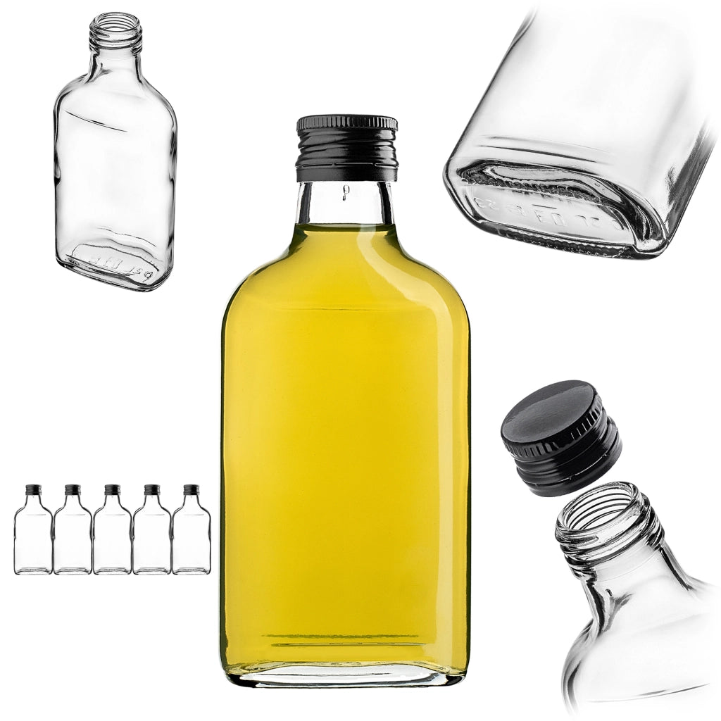 KADAX Butelka piersiówka 200ml BUT200 z zakrętką c