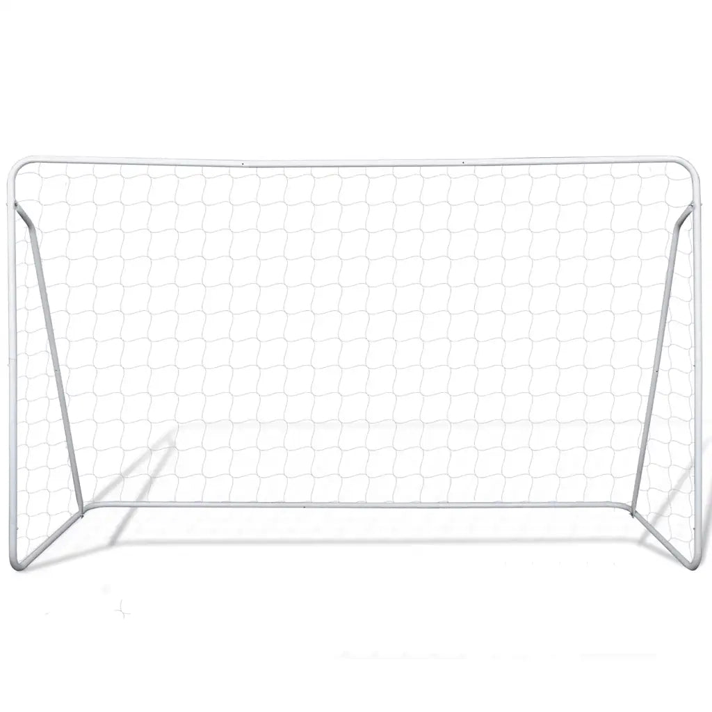 Set Porta da Calcio in Acciaio 240 x 90 x 150 cm Alta QualitÃ cod mxl 72949