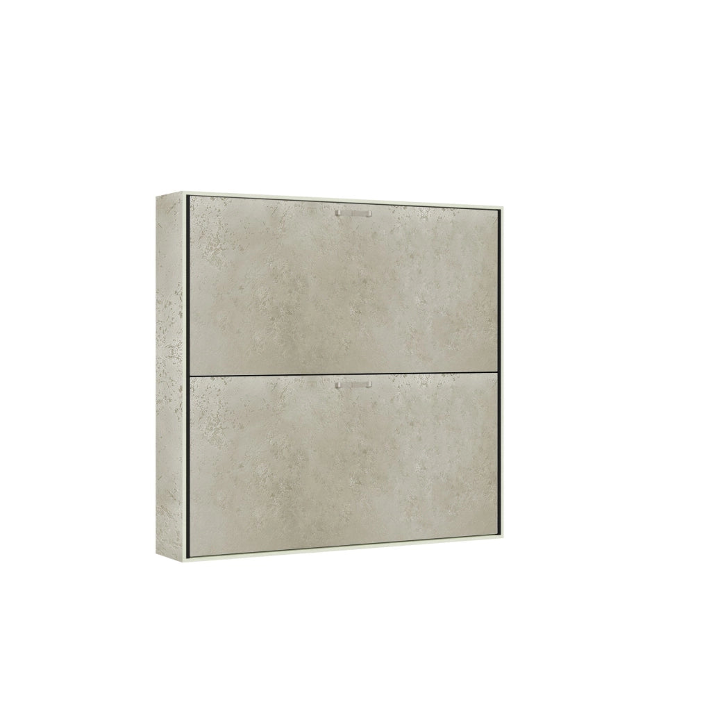 Letti Singoli Doppi a Scomparsa Salvaspazio Orizzontale Kando H190,8 cm con Materasso Cashmere