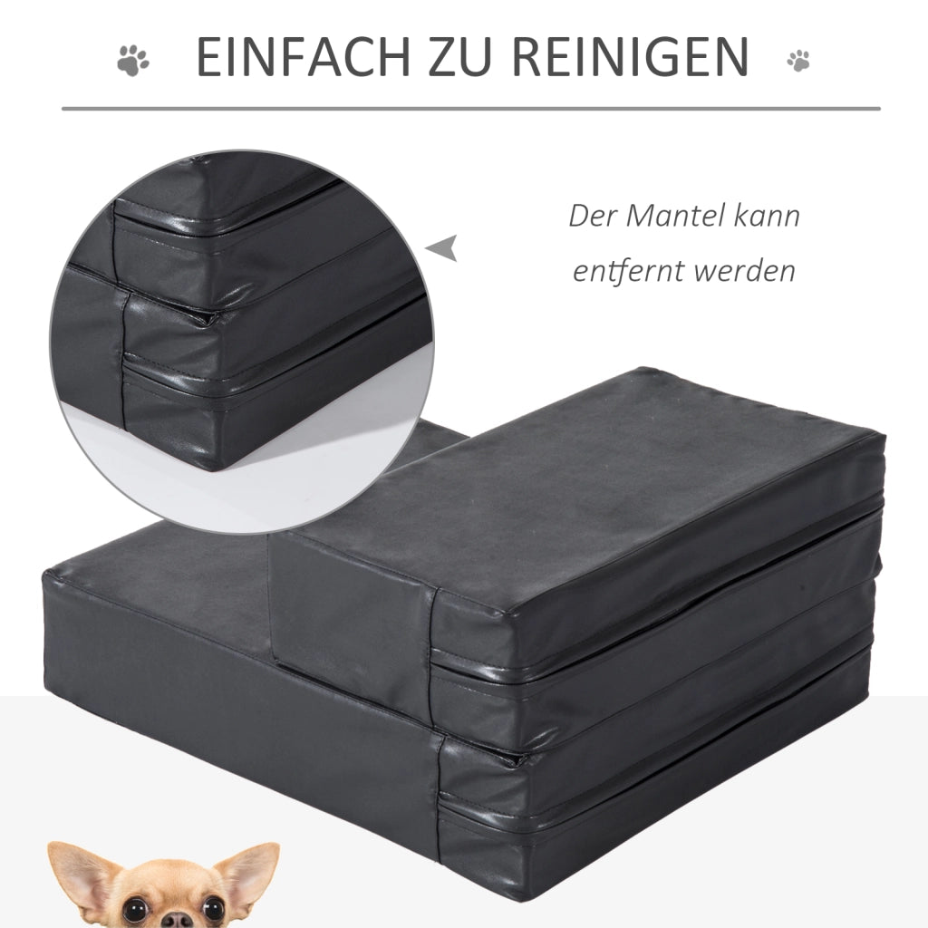 Scaletta Folding per Cani e Gatti 2 Gradini 20 cm ¨C zephmum ¨C Nero