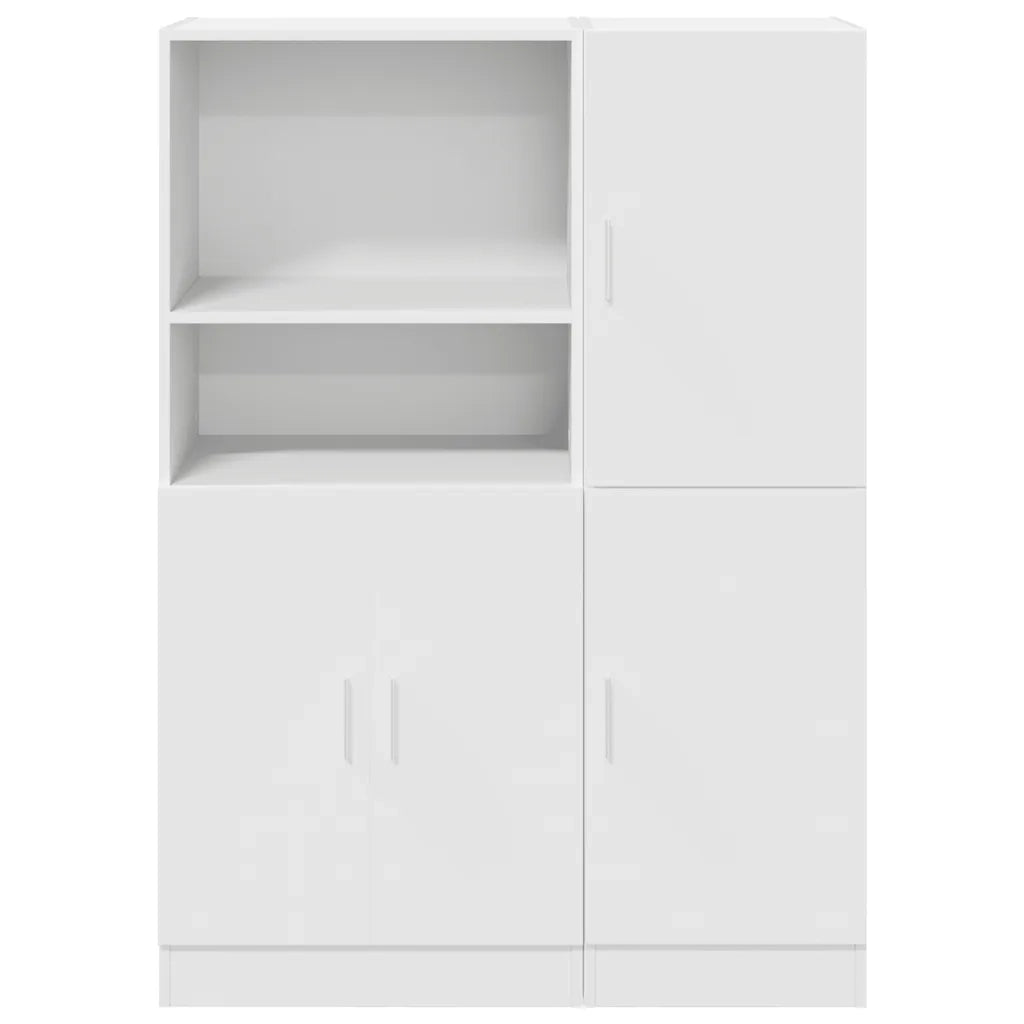 Set di Mobili da Cucina 2 pz Bianco in Truciolato 3324142