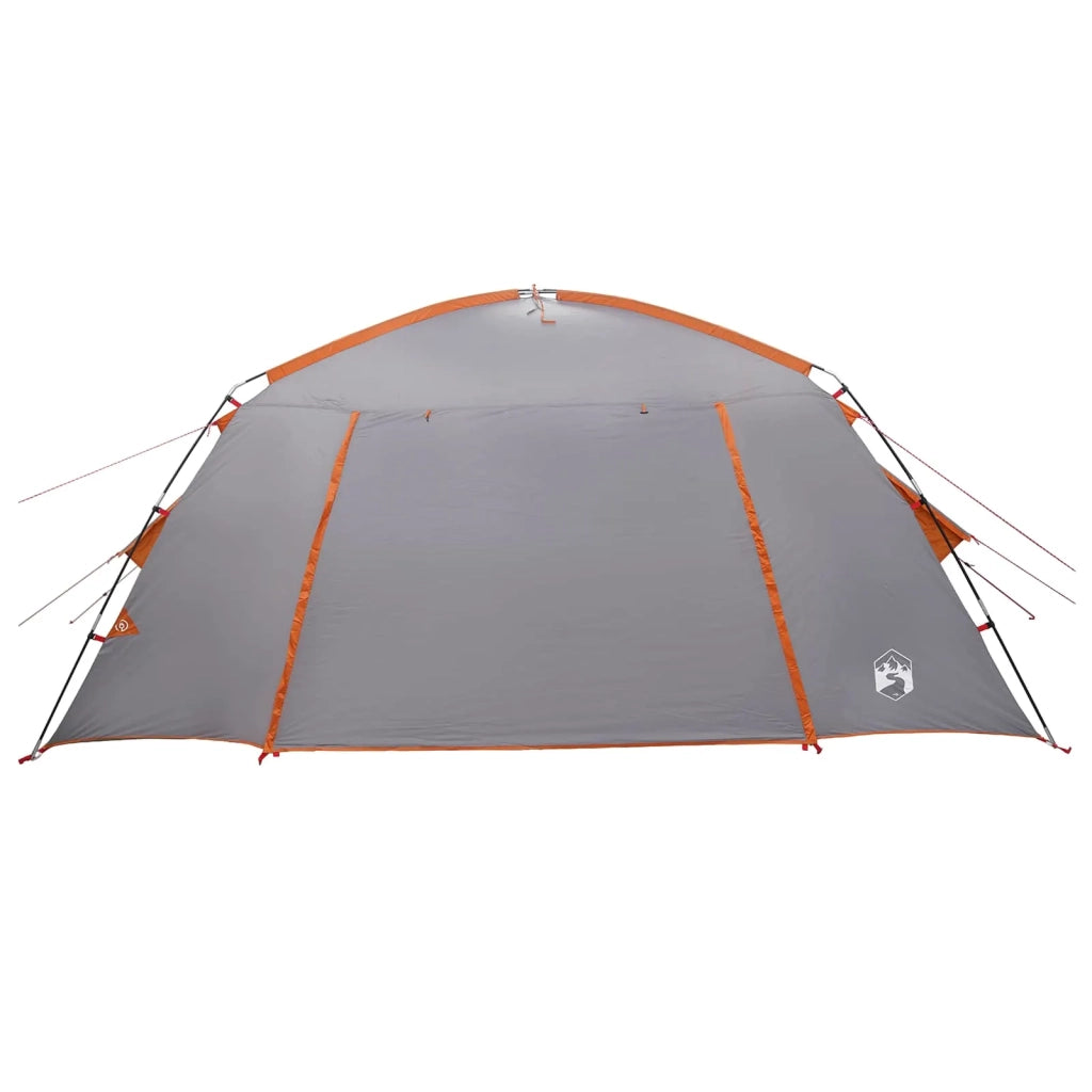 Tenda Capanna Grigio e arancione 400 x 210 x 180 cm Poliestere 42028517