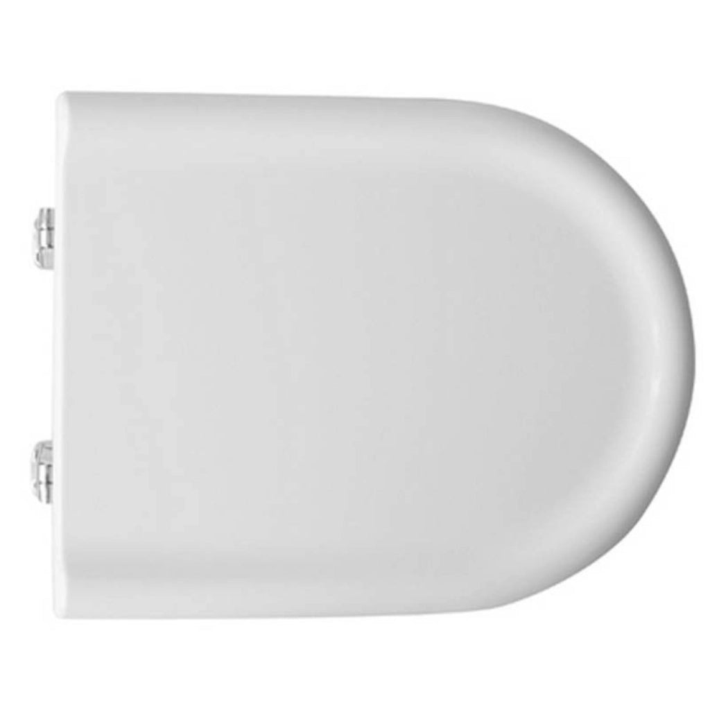 Sedile Wc Clodia Ceramica Dolomite Bianco Coperchio Water Compatibile - Seba