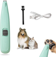 Trimmer per animali a carica USB - taglia pelo silenzioso elettrico per cani e gatti - verde
