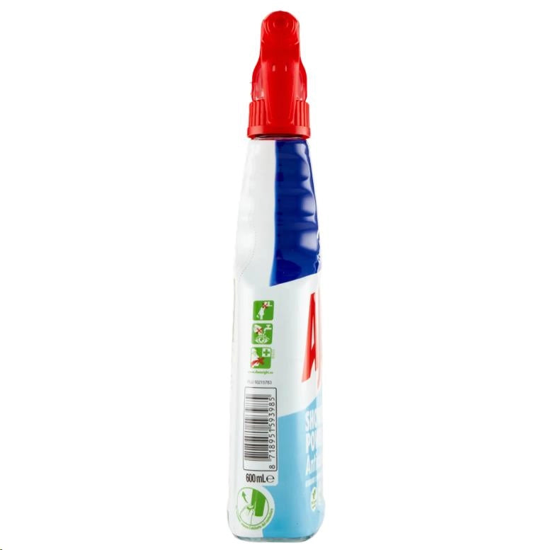 AJAX SPRAY NEW SHOWER POWER 600 ML ANTI CALCARE PER LE SUPERFICI PIÙ OSTINATE
