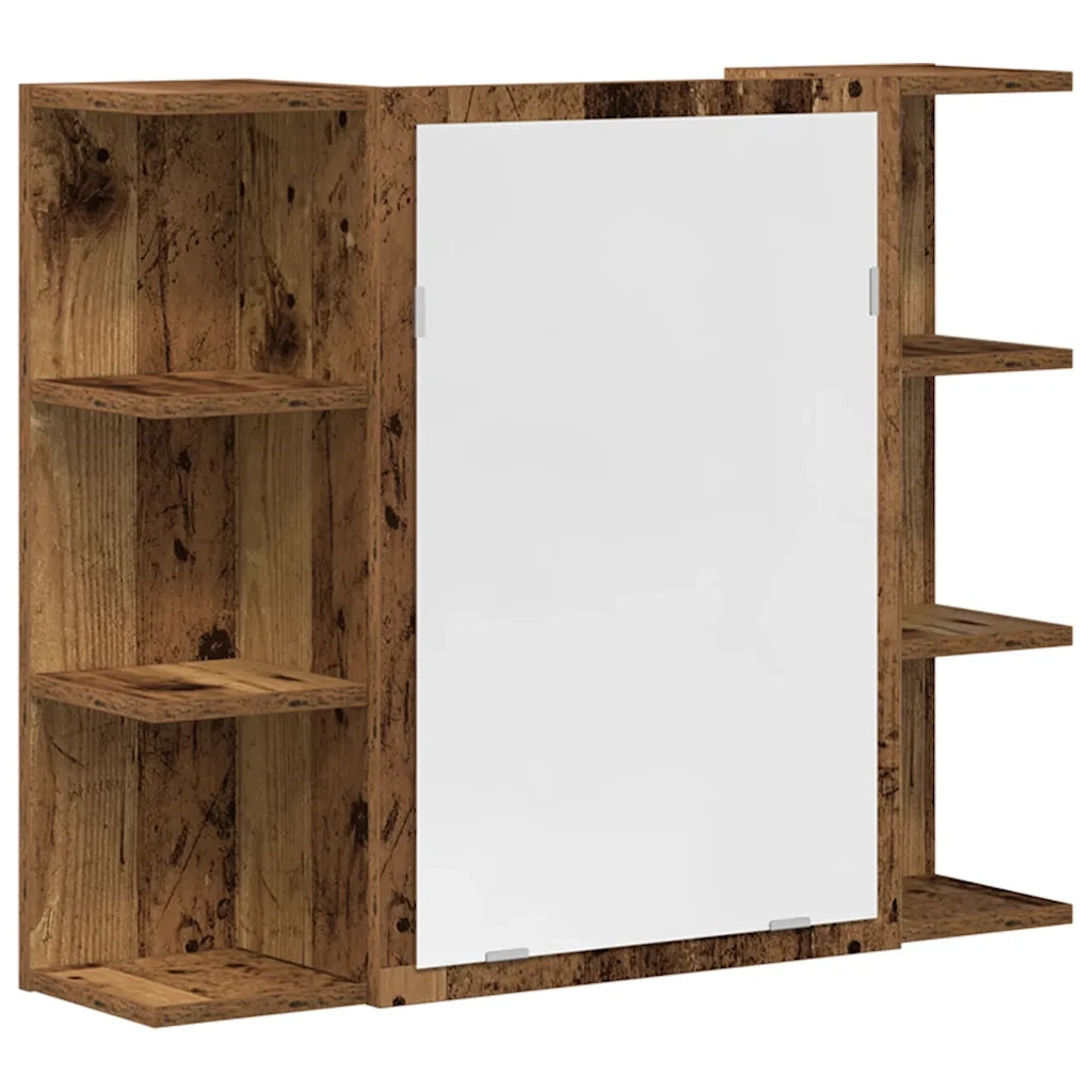 Set Mobili da Bagno 3 pz Legno Antico in Legno Multistrato 3328569