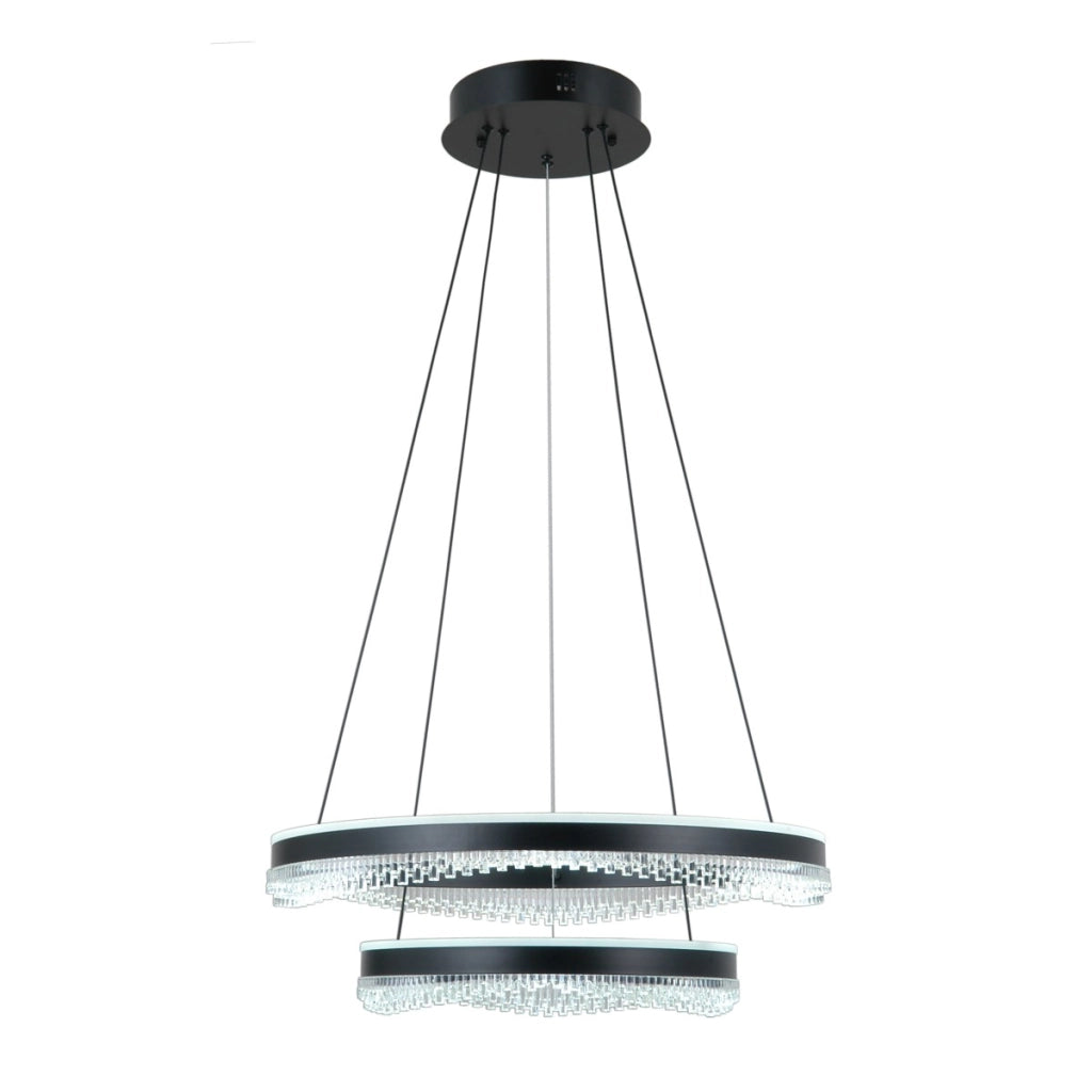 Lampada sospesa LED Morte Italux nera 70W