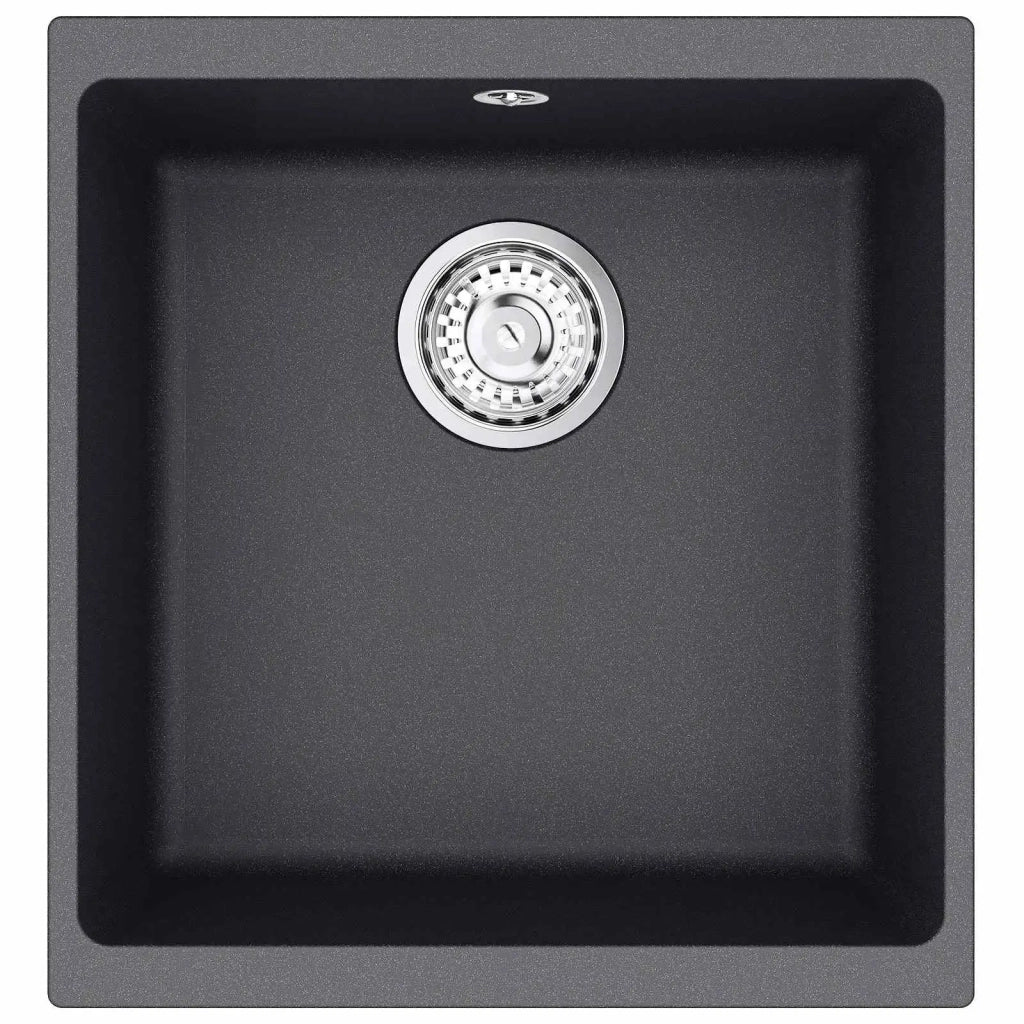 Lavello Cucina una Vasca Granito 43 x 46 x 20 cm Grafite 42053764