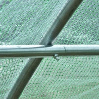 Serra per Piante a Tunnel, Serra per Orto da Esterno con Porta Avvolgibile e 8 Finestre, 6x3x2 m, in Acciaio e PE, Verde