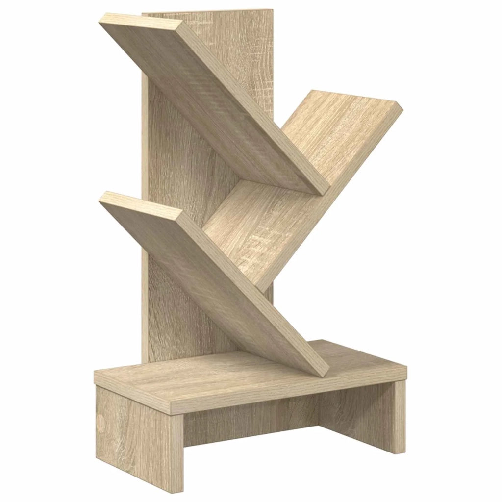 Scaffale per Libri a Forma di Albero 3 Strati 30 x 18 x 48 cm 8012358