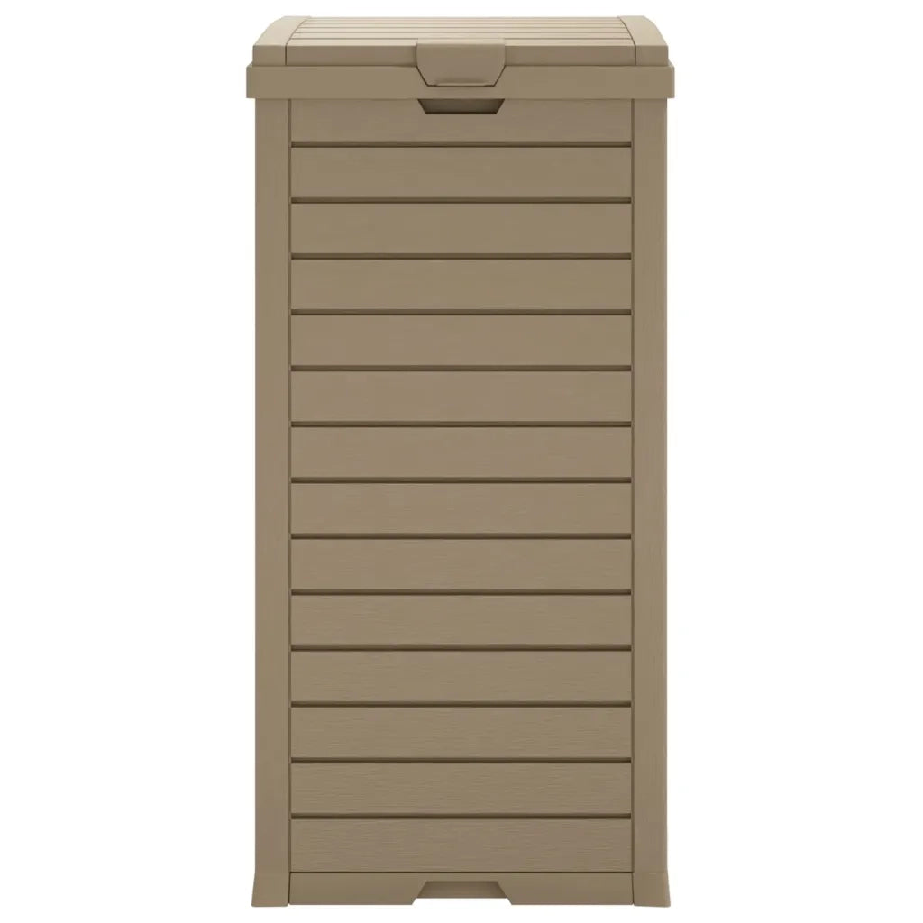 Cestino per Rifiuti da Esterno Marrone 41x41x86cm Polipropilene 364172