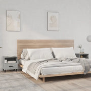 Comodini 2 pz Grigio Cemento in Legno Multistrato 812033