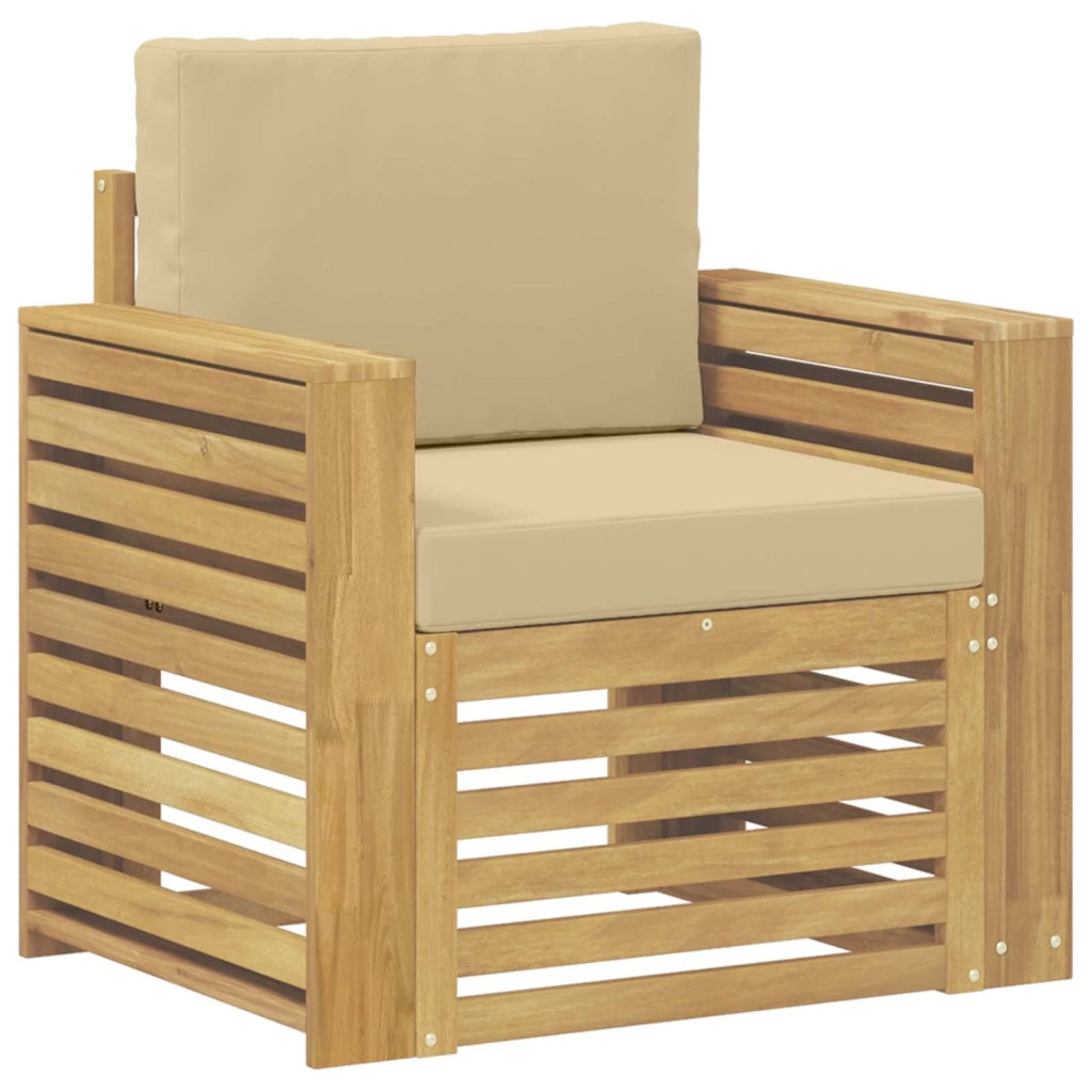 Set di divani da esterno-Sofa da giardino Poliestere Bianco 682780