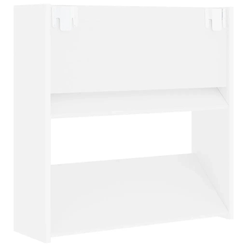 Scarpiere a Muro 4 pz Bianche 60x18x60 cm in Legno Multistrato 806716