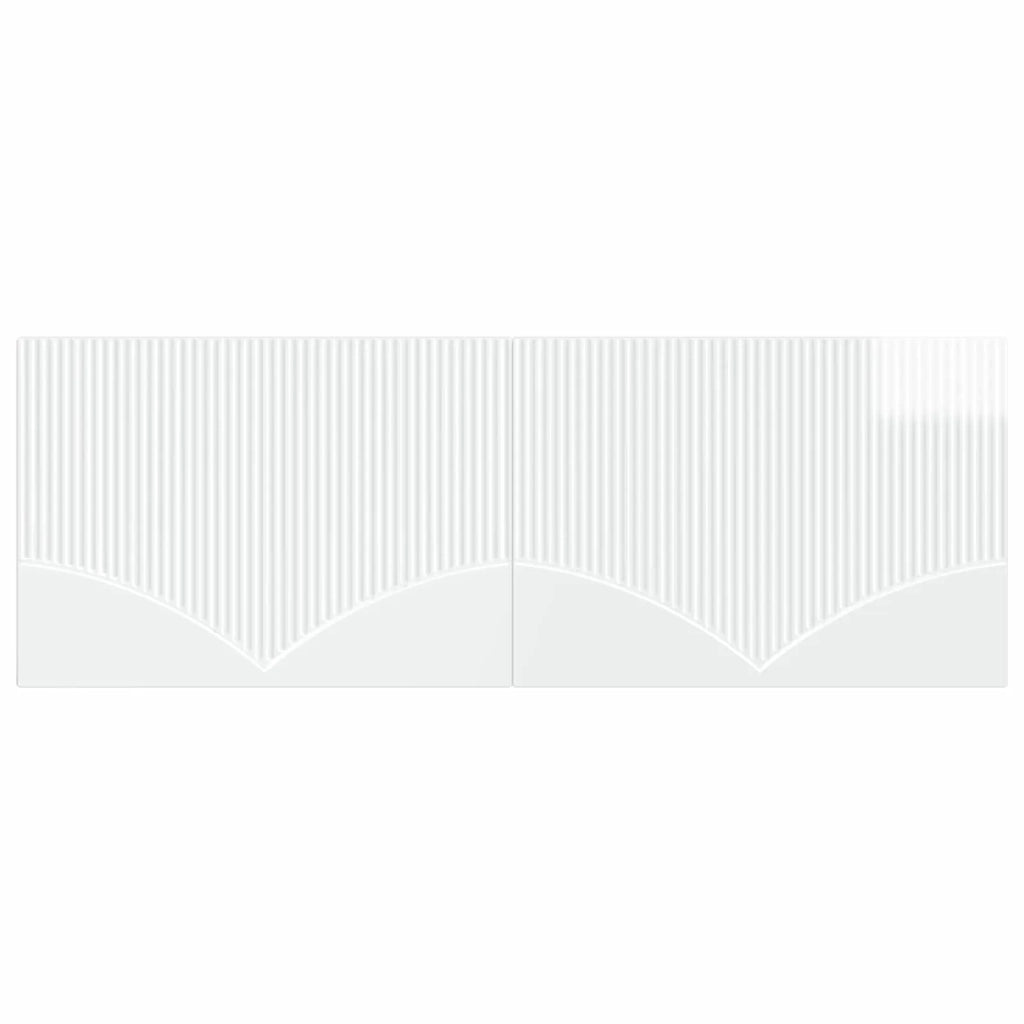Testiera da Muro HOORN Bianco Lucido Legno ingegnerizzato 897399