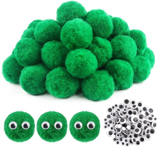 Pomponi in polipropilene da 50 mm - 50 pezzi - Fiocchi decorativi per bambini - Decorazioni per compleanni - Materiai per fai da te