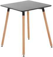 Tavolo Quadrato da Cucina Viborg nero,60 cm