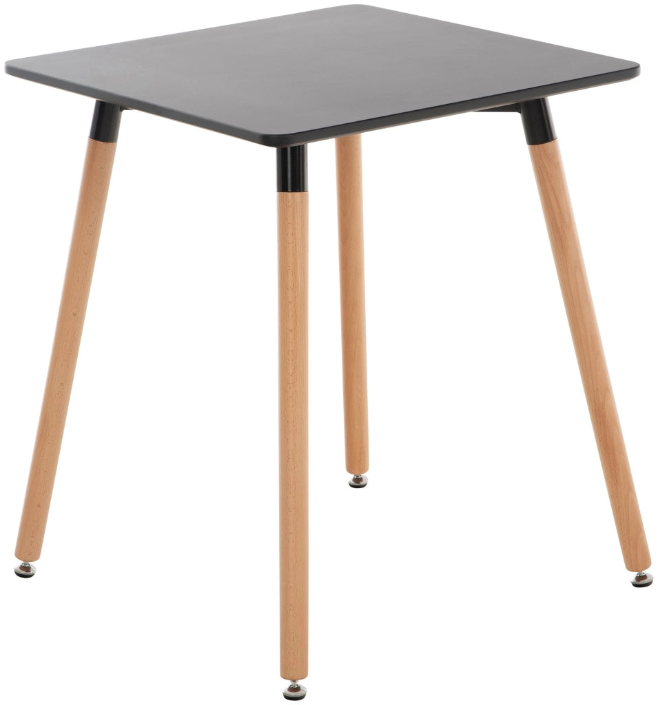 Tavolo Quadrato da Cucina Viborg nero,60 cm