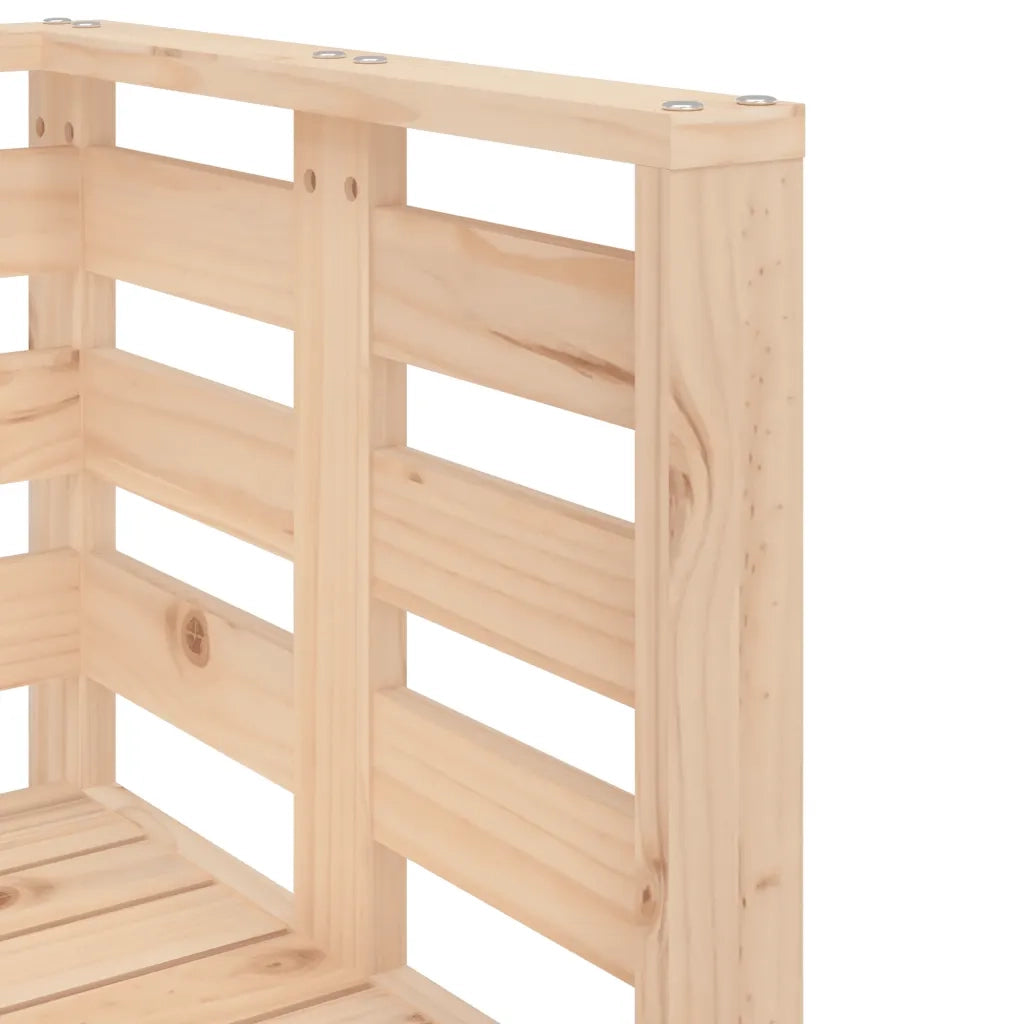Set Salotto da Giardino 3 pz in Legno Massello di Pino 825142