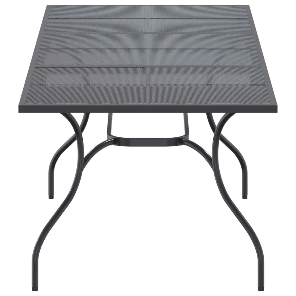 Tavolo da Pranzo Estensibile in Rete Antracite 212 x 90 x 76 cm