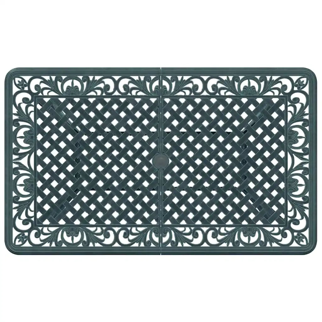 Set da Pranzo per Giardino 5 pcs Verde Alluminio 3334671