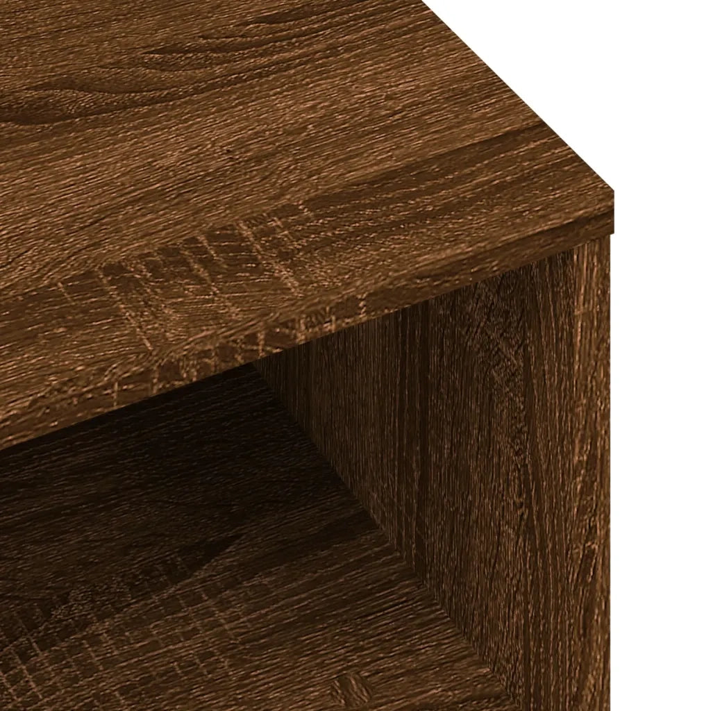 Mobile Porta TV Rovere Marrone 120x34x37 cm Legno Multistrato 833550