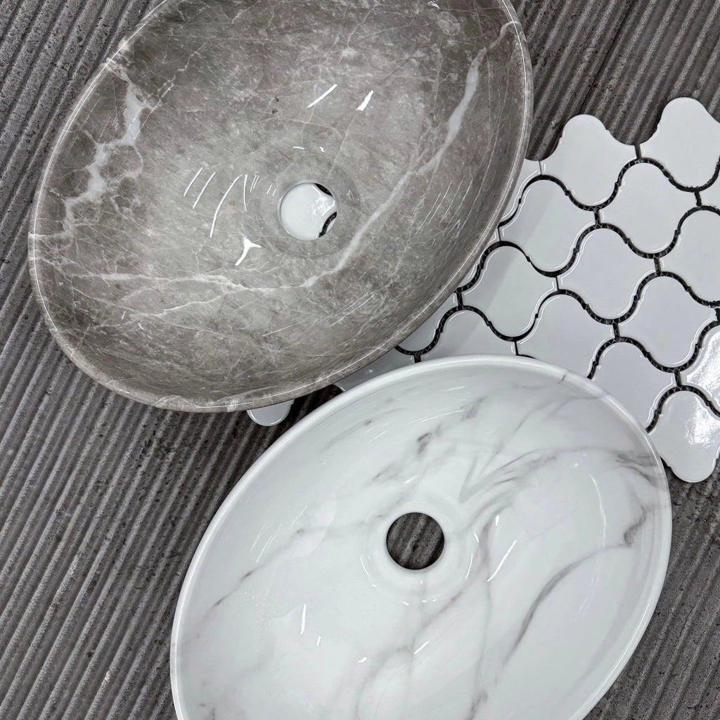 Lavabo Da Appoggio Rea Sofia Mini Grigio